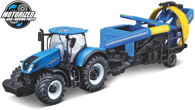 New Holland T7.315 - Modelauto - Schaal 10 CM by Bburago in Blauw – product photo