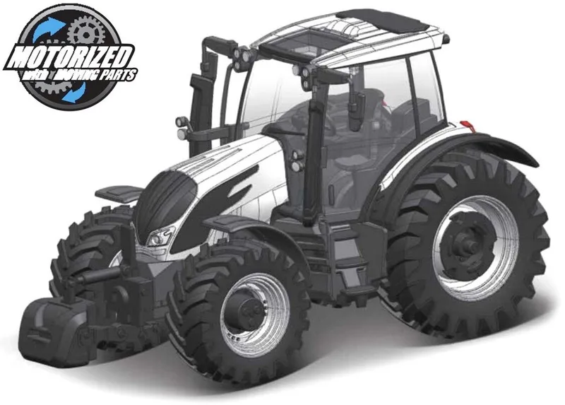 Valtra N174 - Modelauto - Schaal 10 CM by Bburago in Wit/zwart – product photo