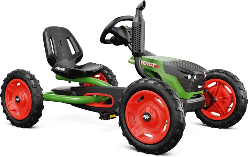 Buddy Skelter - 3+ Jaar - Verstelbare Stoel - Vrijloopautomaat - Officieel licentiemodel - Groen/Rood de BERG en Fendt – photo du produit