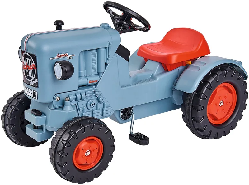 Trettraktor Eicher Diesel ED 16, BxTxH: 46x54x88 cm by BIG in Blau, rot – product photo