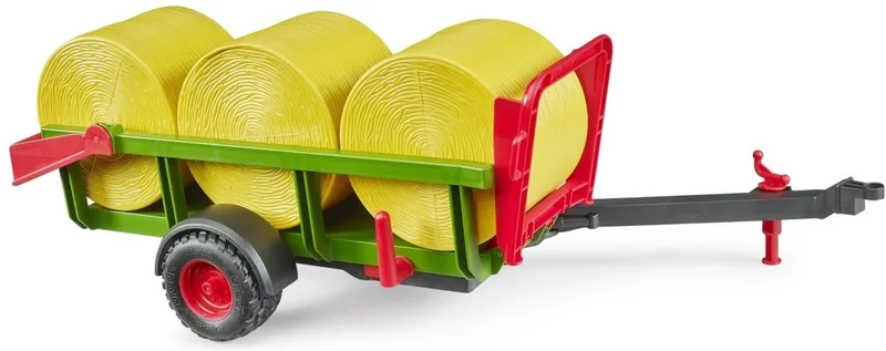 Round bale collector with 3 round bales – 02204 by Bruder – product photo