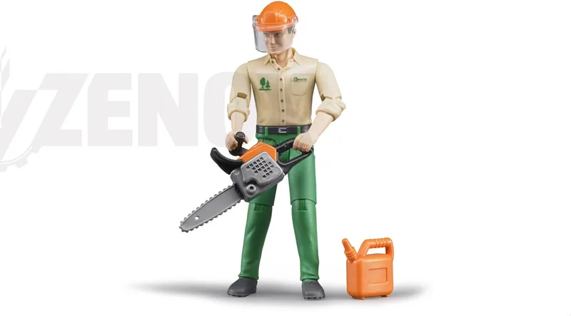 Forestry worker with accessories – 60030 by Bruder – product photo