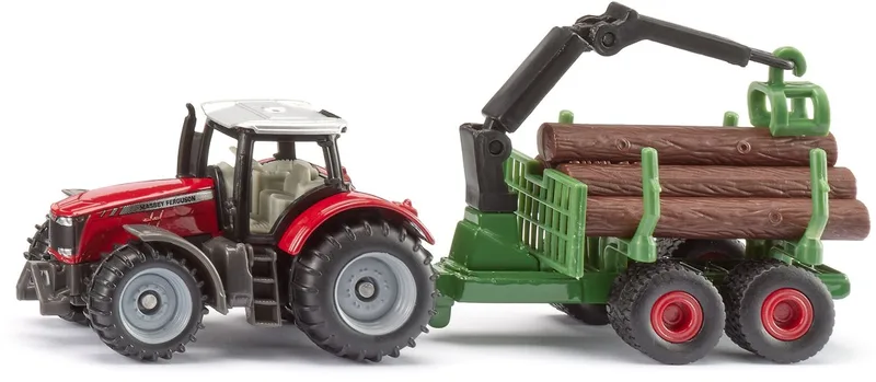 Massey Ferguson mit Forstanhänger – 1134 de Siku – photo du produit