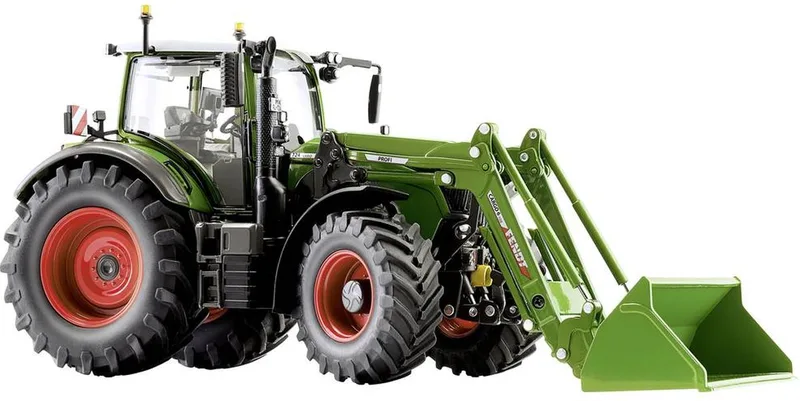 Fendt 724 Vario with front loader Cargo 6.100 – 077869 · 1:32 by Wiking – product photo