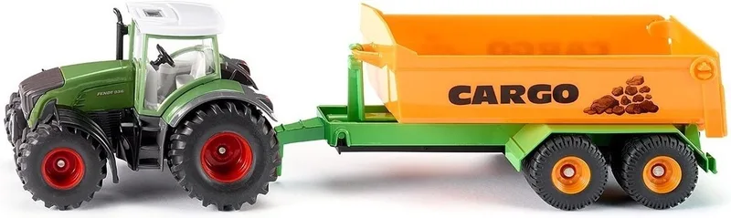 Fendt with hooklift trailer and carriage – 1989 by Siku – product photo
