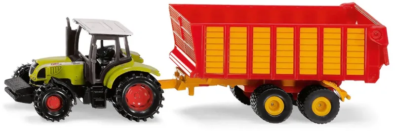 Claas tractor with silage trailer – 1650 by Siku – product photo