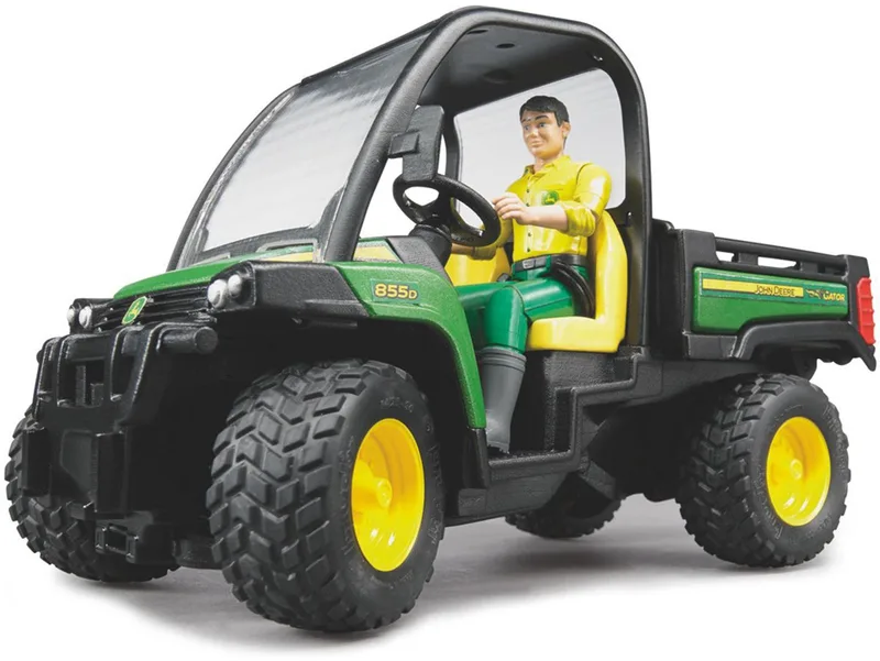 John Deere Gator XUV 855D with driver – 02490 · 1:16 by Bruder – product photo