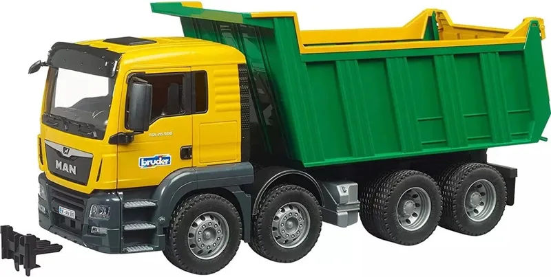 MAN TGS Kiepwagen by Bruder in Groen – product photo
