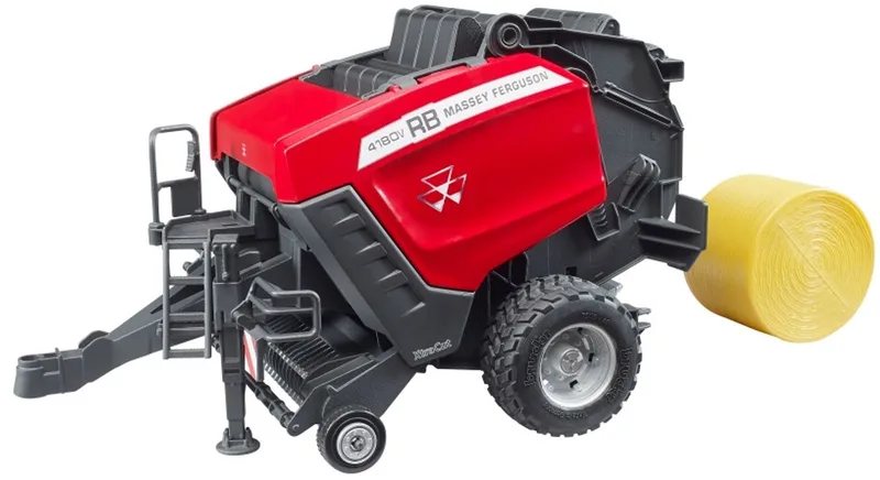 Massey Ferguson speelgoed balenpers RB 4180V tractor by Bruder in Rood – product photo
