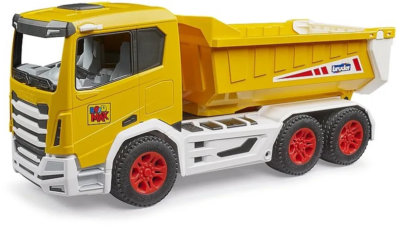 ROADMAX kiepwagen - Robuuste speelgoedauto voor binnen en buiten by Bruder in Jaune – product photo