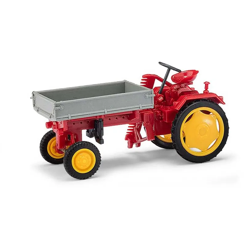 Busch 210005000 MH: Traktor RS09 Pritsche+Mähbalken, Rot van Busch – productfoto