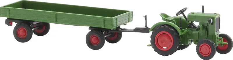 Busch 54102 H0 Landwirtschafts Modell Deutz F1M 414 mit landwirtschaftlichem Anhänger by Busch – product photo