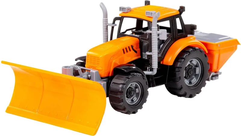 Tractor met Sneeuw Ploeg Schaal 1:32 by Cavallino in Geel – product photo