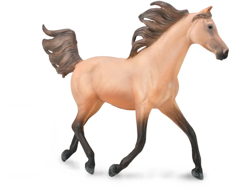 Figurine - Arabische Hengst Dunskin -1:12 van Collecta in Bruin – productfoto