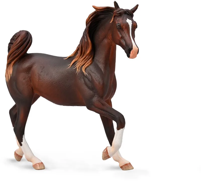 Figurine - Arabischer Merrie - 1:20 - Paarden - Handgeschilderd - Miniatuur de Collecta en Marron – photo du produit