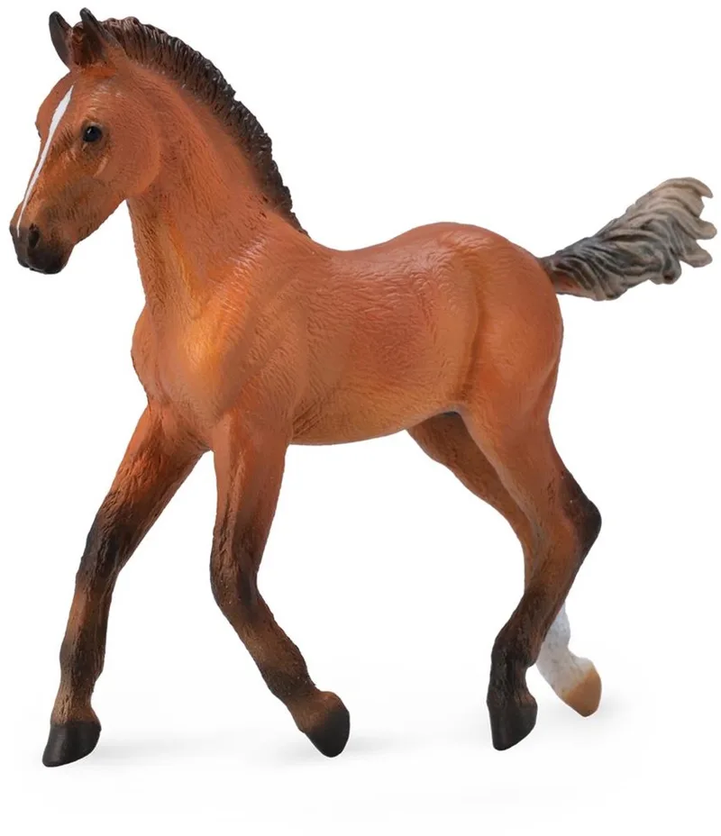 Figurine - Hannoveraan Veulen - (M) van Collecta in Bruin – productfoto