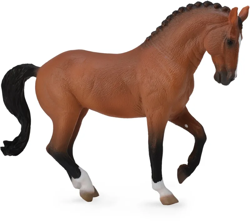 Figurine - Hanoverian Merrie Bay - (Xl) - Paarden - Handgeschilderd - Miniatuur by Collecta in Brown – product photo