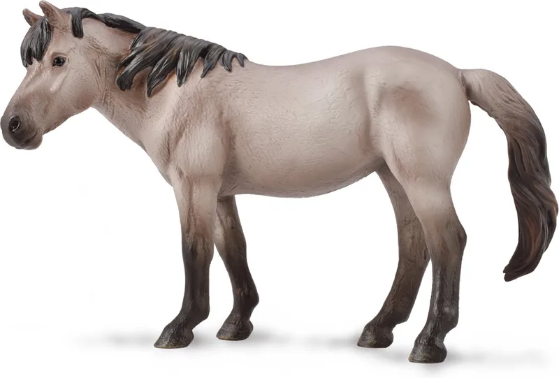 Figurine - Konik Merrie Wildkleur - (Xl) - Paarden - Handgeschilderd - Miniatuur van Collecta in Blauw – productfoto