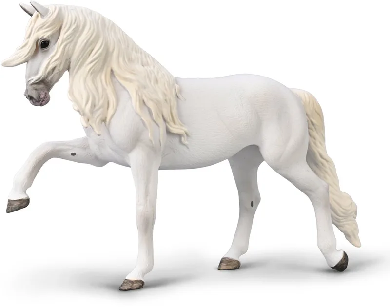 Figurine - Lipizzaner Merrie - (Xl) - Paarden - Handgeschilderd - Miniatuur van Collecta in Wit – productfoto