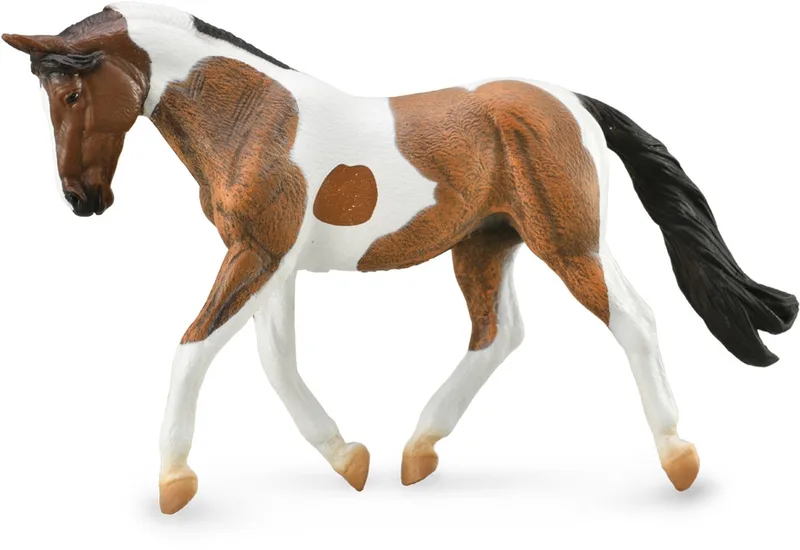 Figurine - Pinto Merrie Voskleurig - (Xl) - Paarden - Handgeschilderd - Miniatuur by Collecta in Brown – product photo