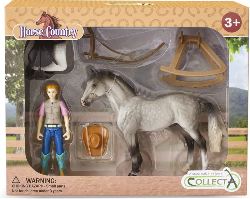 Figurine Set - Hobby Ruiter En Accessoires - Paarden - Handgeschilderd - Miniatuur by Collecta in Multicolour – product photo