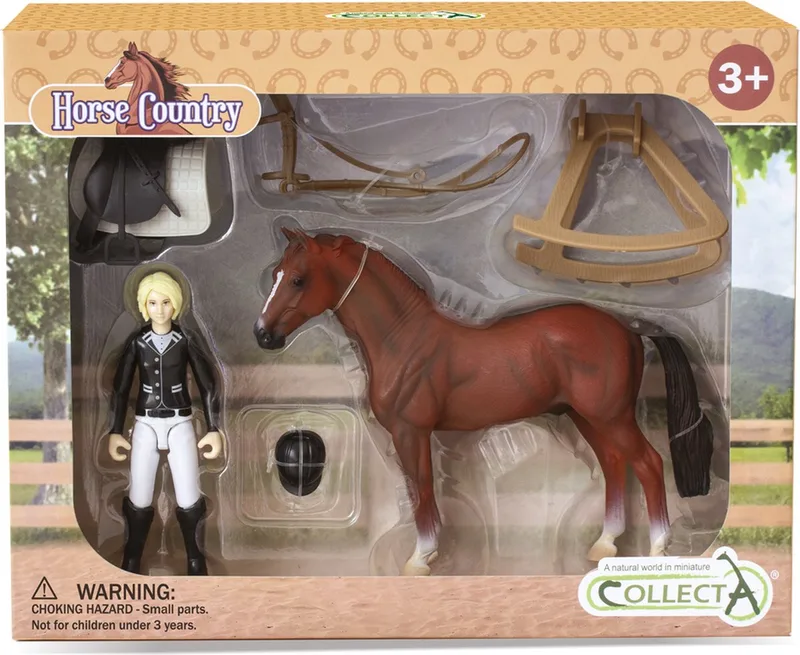 Figurine Set - Toernooi Ruiter En Accessoires - Paarden - Handgeschilderd - Miniatuur by Collecta in Multicolour – product photo