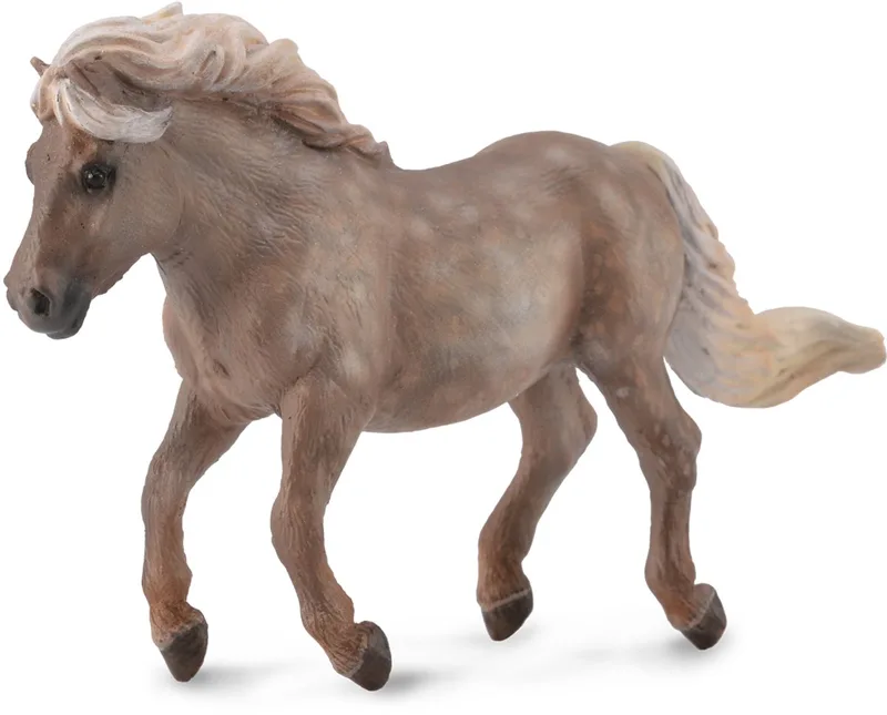 Figurine - Shetland Pony Silver - (M) by Collecta in Grey – product photo