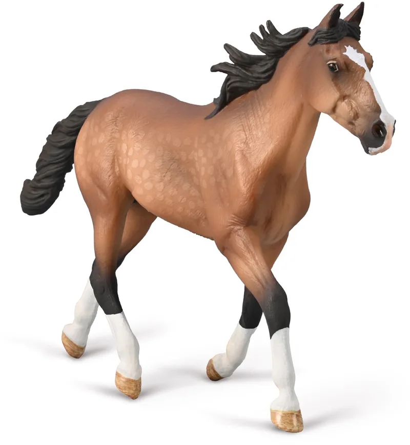 Figurine - Standardbred Hengst - (Xl) - Paarden - Handgeschilderd - Miniatuur van Collecta in Bruin – productfoto