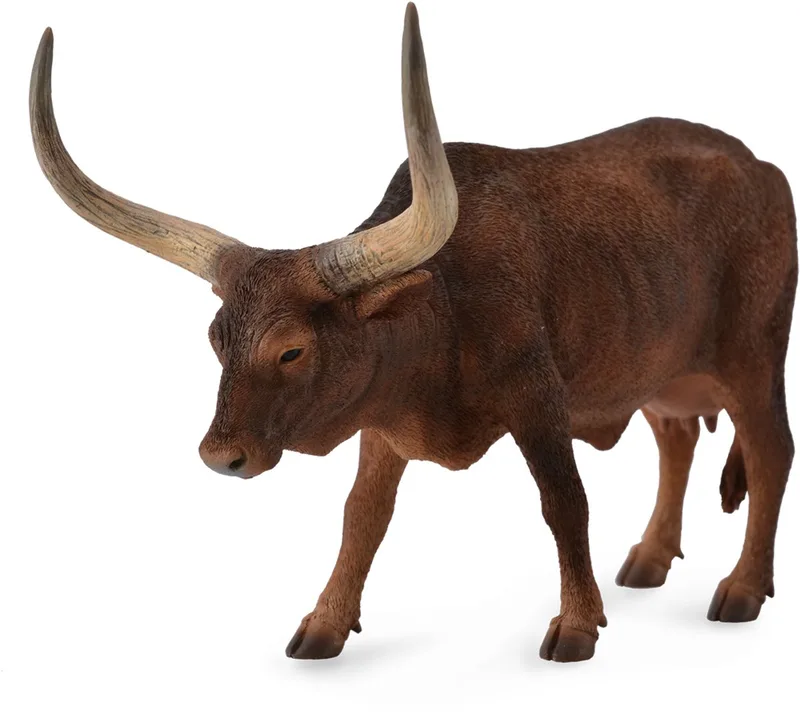 Figurine - Watusirund Koe - (L) fra Collecta i Brown – produktbillede