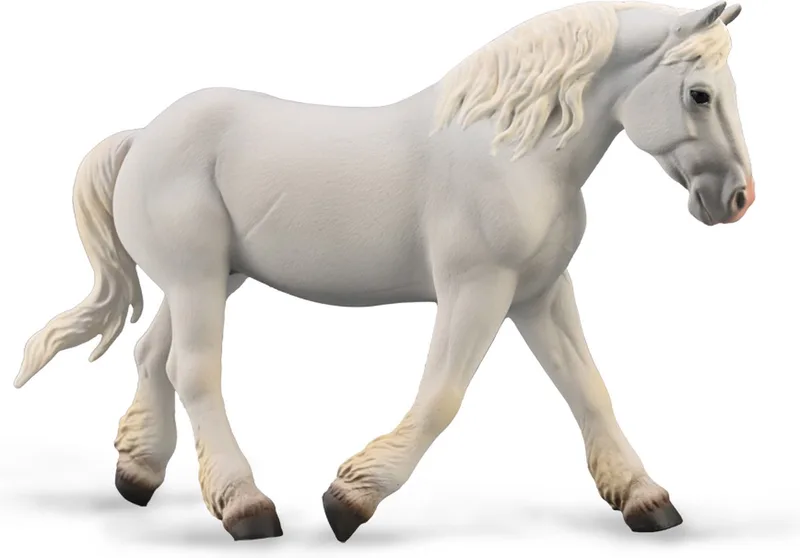 Paarden (1:20 XL): BOULONNAIS MERRIE grijs 16,5x10,5cm van Collecta in Grijs – productfoto