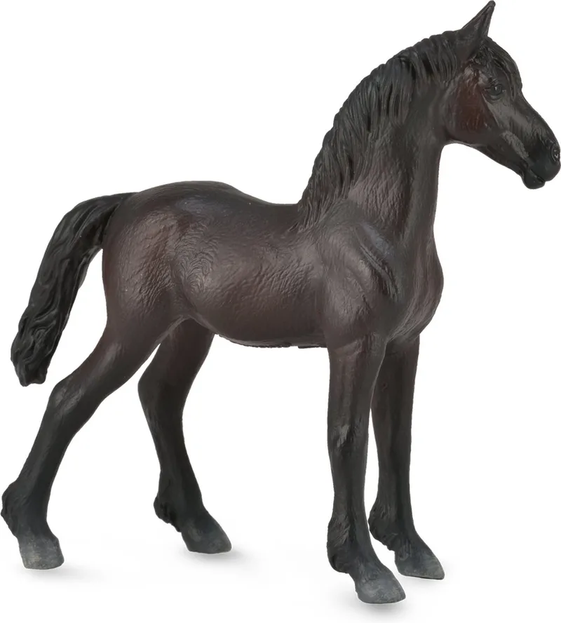 Paarden (M): FRIES VEULEN ZWART 11x10.8cm van Collecta in Zwart – productfoto