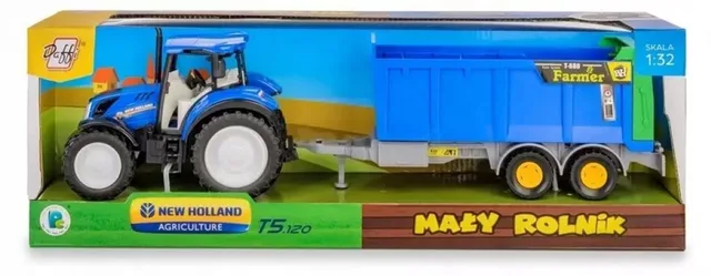 New Holland T5 Tractor met Meststrooier Speelgoed