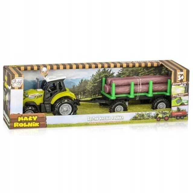 Traktor met Houtaanhanger Speelgoed