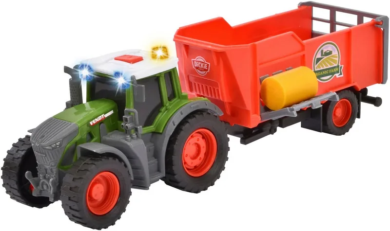 Spielzeug-Traktor Fendt Farm Trailer, mit Licht und Sound by Dickie Toys in Grün – product photo