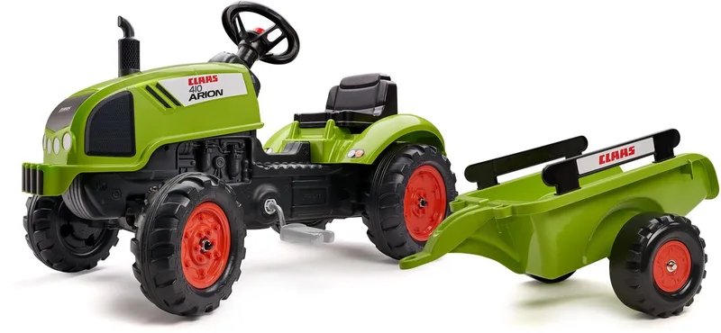 Claas Tractor Arion 410 Set Traptractor 2-5 jaar de Falk en Groen, geel, zwart – photo du produit