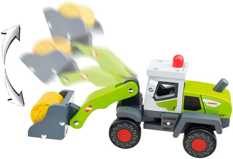 Spielzeug-Radlader CLAAS Kids Torion 2014, aus Holz fra Happy People i Grøn – produktbillede 4 af 5