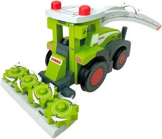 Spielzeug-Traktor CLAAS Kids Jaguar 990 Feldhäcksler, aus Holz fra Happy People i Grøn – produktbillede 2 af 4
