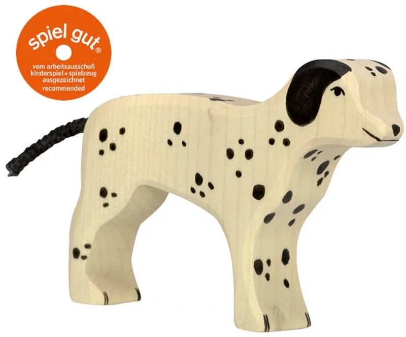 Boerderij - Dalmatiër - 12X2X8Cm - Houten Figuur - Handgemaakt van Holztiger in Black – productfoto
