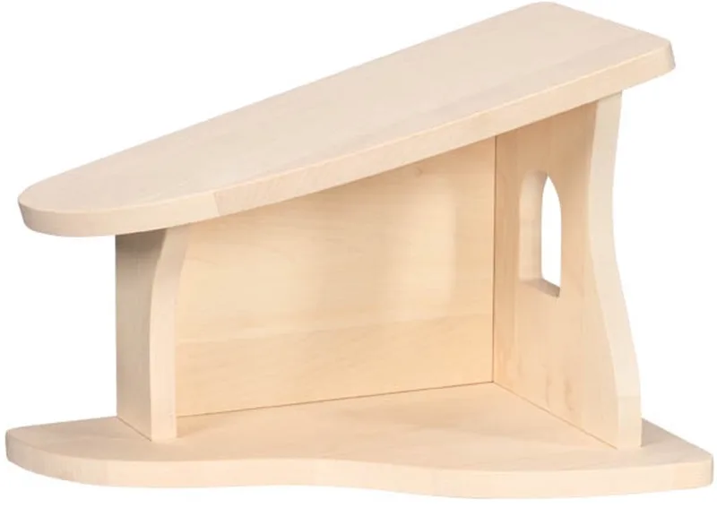 Houten Speelgoed - Boerderij - Kerststal - 40X25X27,8Cm - Met Kerstster - Handgemaakt van Holztiger in Multicolor – productfoto