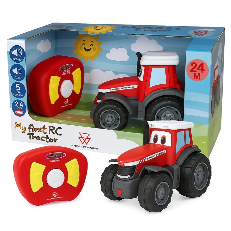 RC voertuig Landbouwvoertuigen - 405321 My First RC Tractor Massey Ferguson met geluid - 17,6cm - 2,4GHz RC Model Kant en Klaar - Jamara fra Jamara i Rood – produktbillede