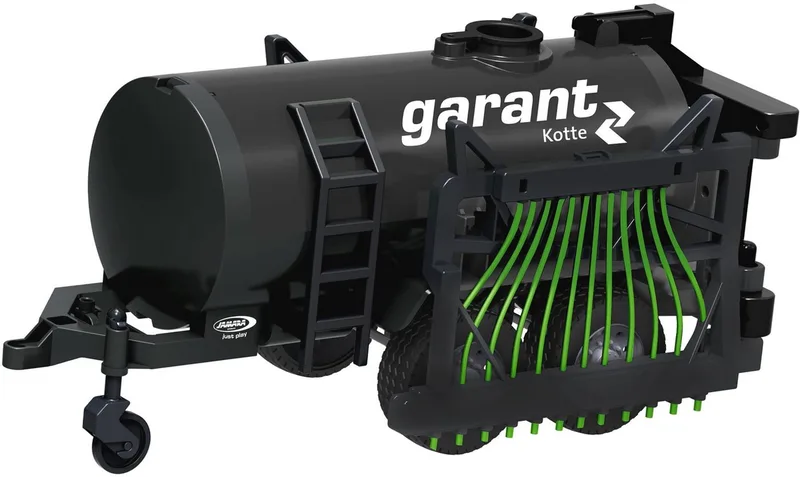 Spielfahrzeug-Anhänger Garant Fasswagen mit Schlauchverteiler, inkl. Spritzfunktion für ferngesteuerten Traktor von Jamara in Schwarz – Produktfoto