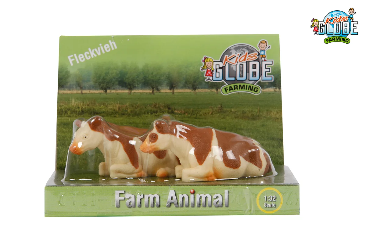 Koe 1:32 2 stuks liggend by Kids Globe – product photo