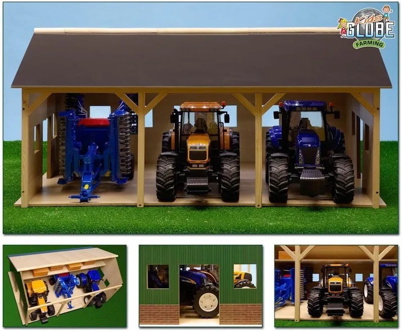 Hangar agricole 1:16 de Kids Globe – photo du produit 2 sur 2