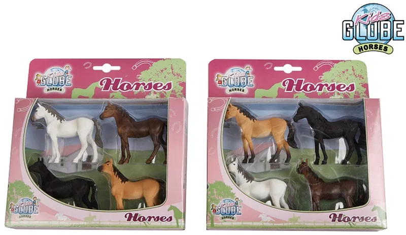 Paarden, 4st. 1:32 by Kids Globe in Multikleur – product photo