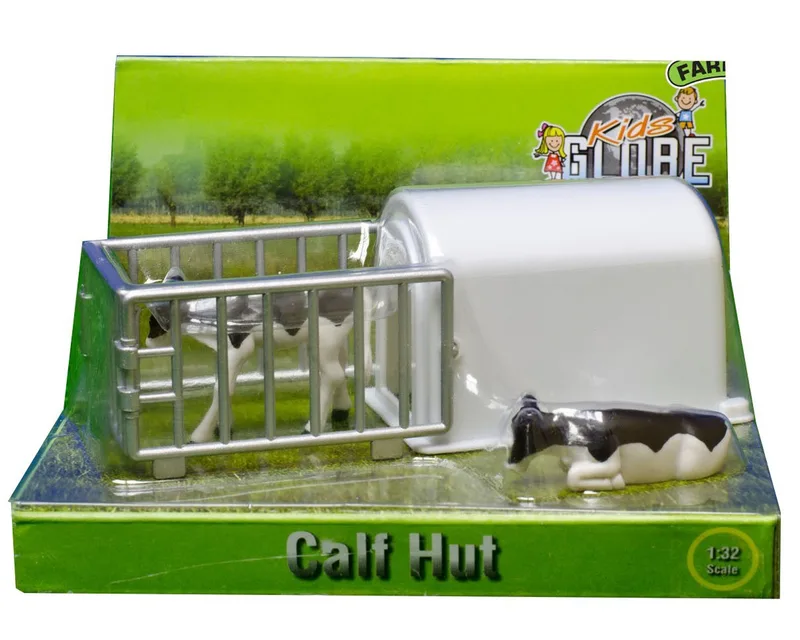 Spielwelt Kids Globe Kälber Iglu mit 2 Kälber, Maßstab 1:32, Bauernhof by Kids Globe – product photo