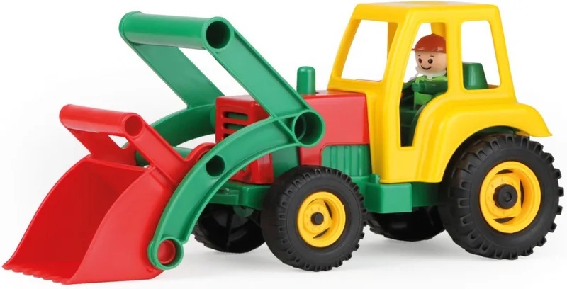 Spielzeug-Traktor Aktive, mit Frontschaufel, Made in Europe by Lena in Bunt – product photo