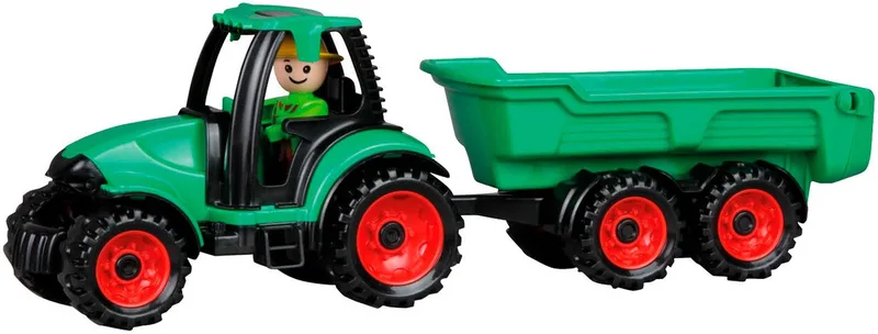 Spielzeug-Traktor Truckies, mit Anhänger, inklusive Spielfigur, Made in Europe by Lena in Bunt – product photo