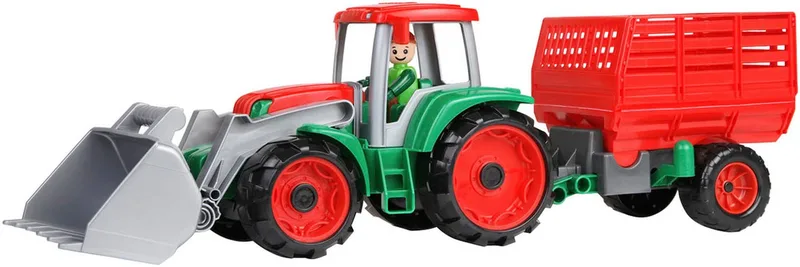 Spielzeug-Traktor Truxx Traktor, mit Heuanhänger, inkl. Spielfigur, Made in Europe by Lena in Bunt – product photo