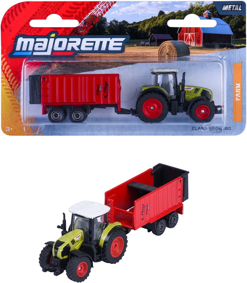 Claas Arion 660 + Fliegl ASW 271 (Farm Premium) by Majorette in Groen – product photo