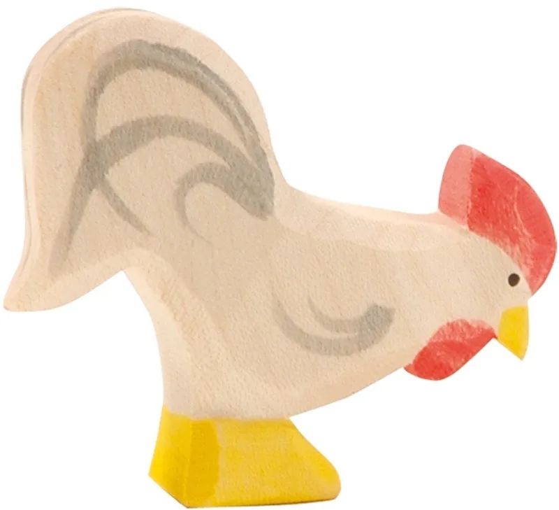 houten haan wit 13111 de Ostheimer en Multicolore – photo du produit